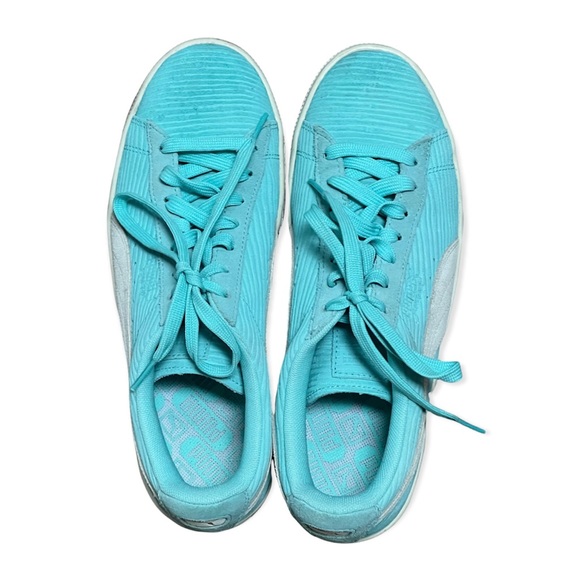 Puma teal suede classic sneakers - Picture 2 of 5